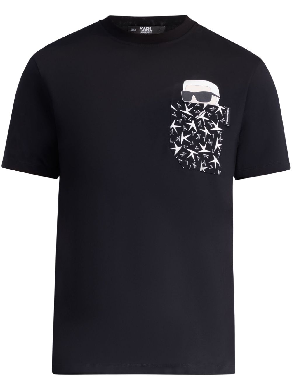 Karl Lagerfeld Ikonik 2.0 Cotton T-shirt In Black