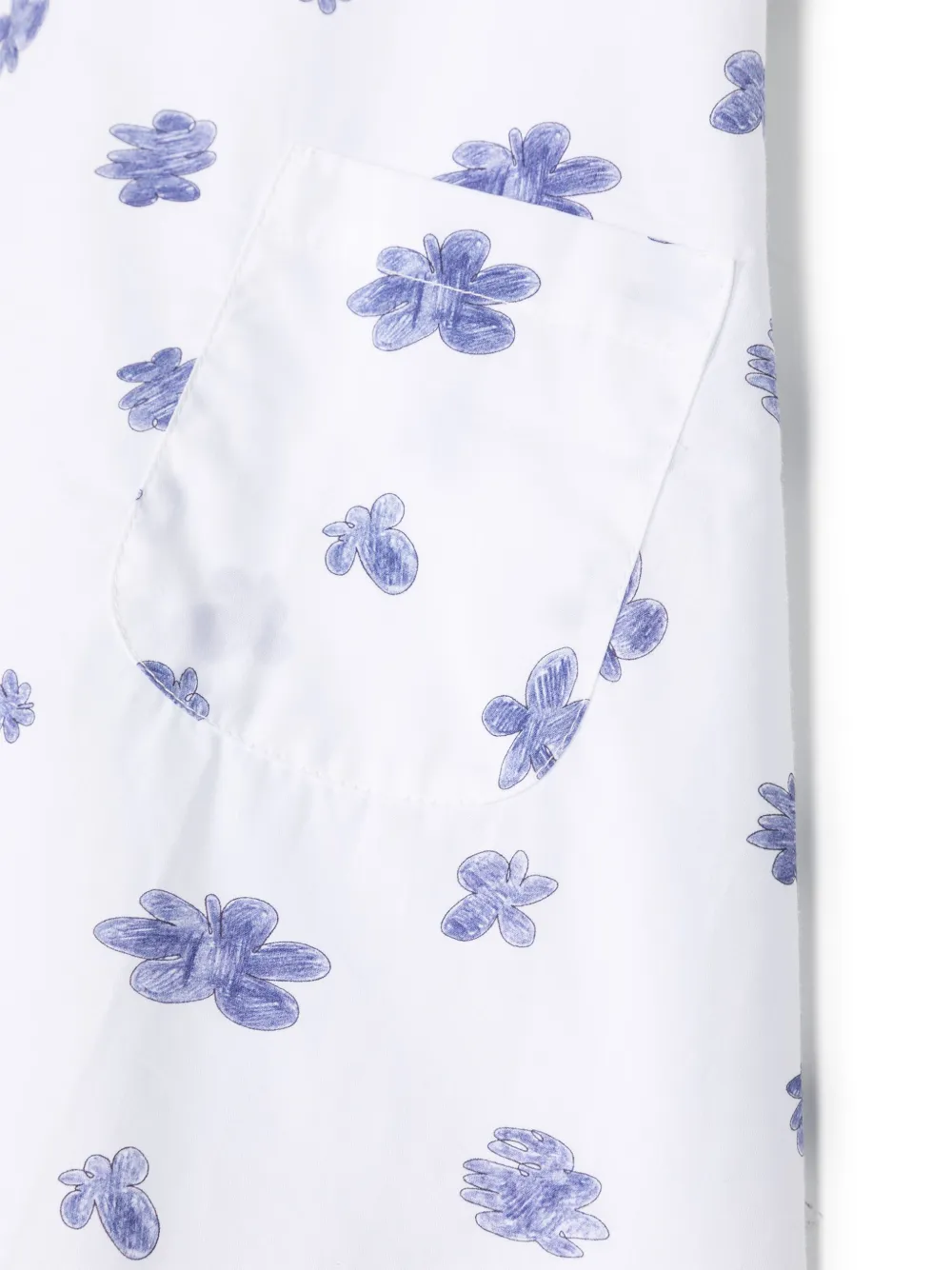 Shop Kindred Scribble Cloud-print Cotton Dress In White