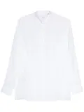 Lardini semi-sheer cotton shirt - White