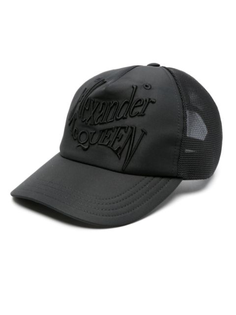 Alexander McQueen logo-embroidered mesh baseball cap Men