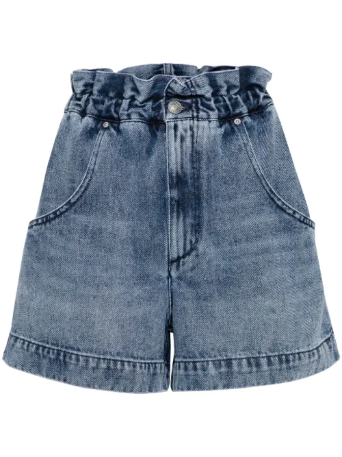 Short Titea en jean à taille haute - ISABEL MARANT - Modalova