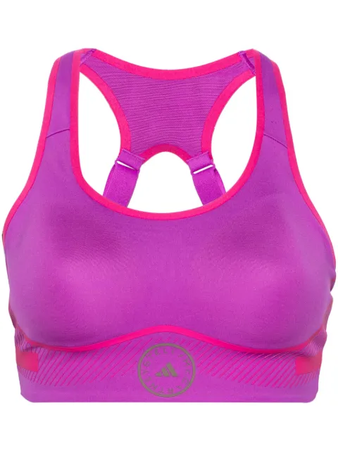 adidas by Stella McCartney TruePace stripe-detailing sports bra