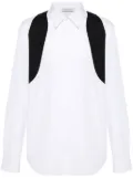 Alexander McQueen embroidered cotton shirt - White