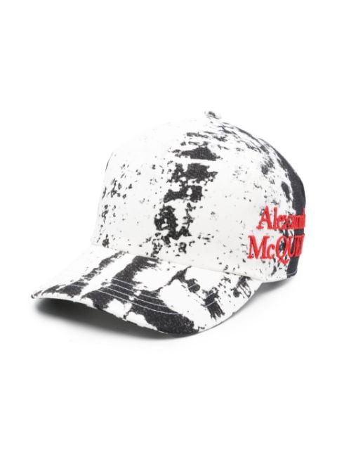 Alexander McQueen abstract-print cotton hat