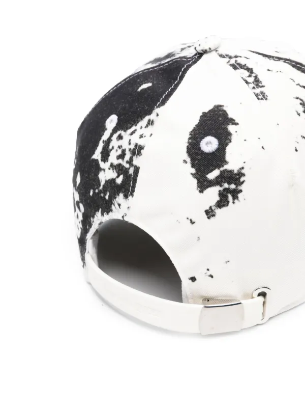 Alexander McQueen abstract-print Cotton Hat | White | FARFETCH GE