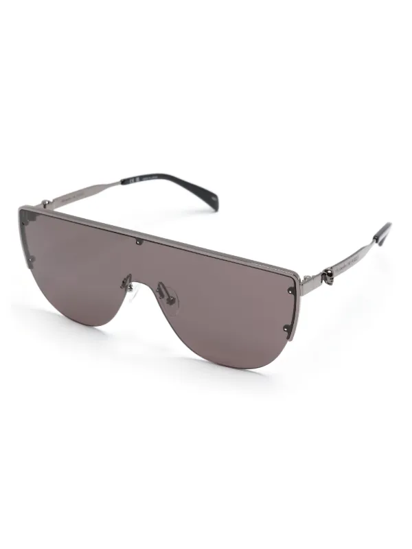 Alexander McQueen Eyewear スカルスタッズ シールドサングラス