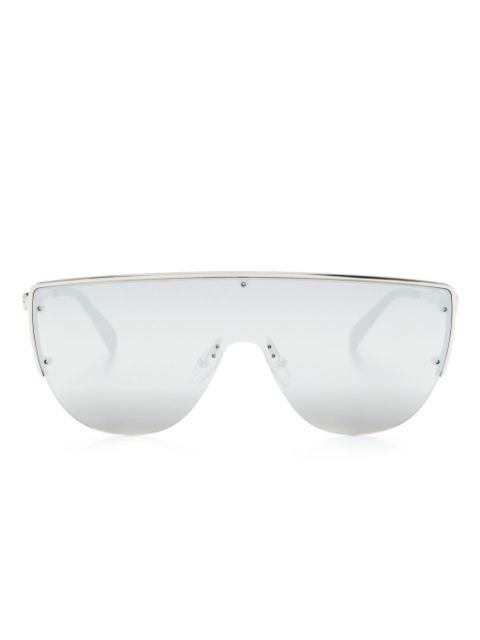 Alexander McQueen Eyewear skull-stud shield-frame sunglasses Men