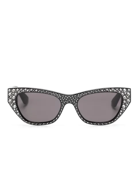 Alexander McQueen Eyewear Zonnebril met rechthoekig montuur