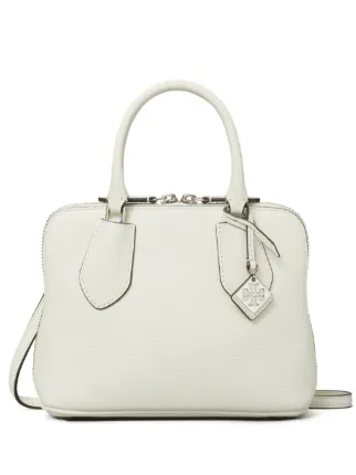 Tory Burch Mini Swing Leather Satchel | White | FARFETCH