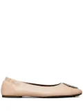 Tory Burch Claire cap-toe ballerina shoes - Pink