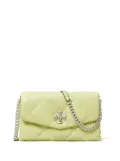 Tory Burch Kira diamond-quilted wallet-on-chain - Green