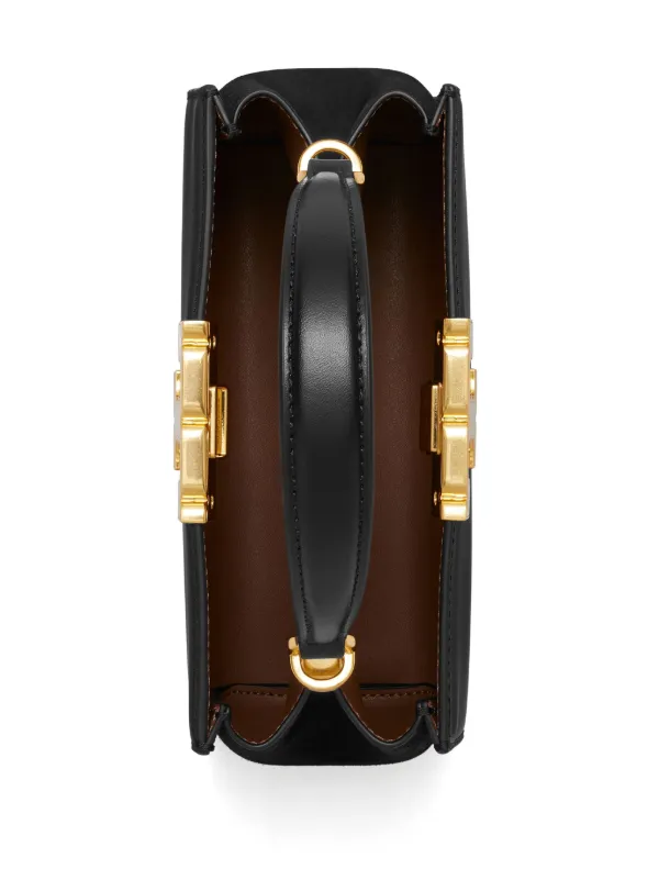Tory Burch Mini Eleanor Satchel Bag | Black | FARFETCH CA