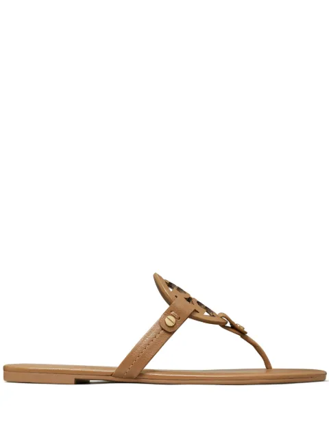 Tory Burch Miller logo-motif flip flops