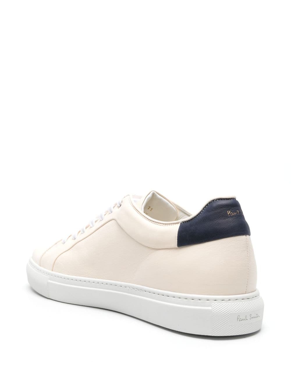 Shop Paul Smith Basso Leather Sneakers In Weiss