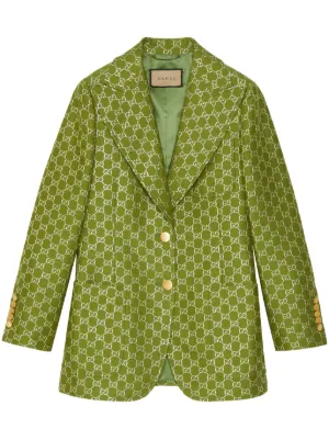 Gucci on sale print blazer