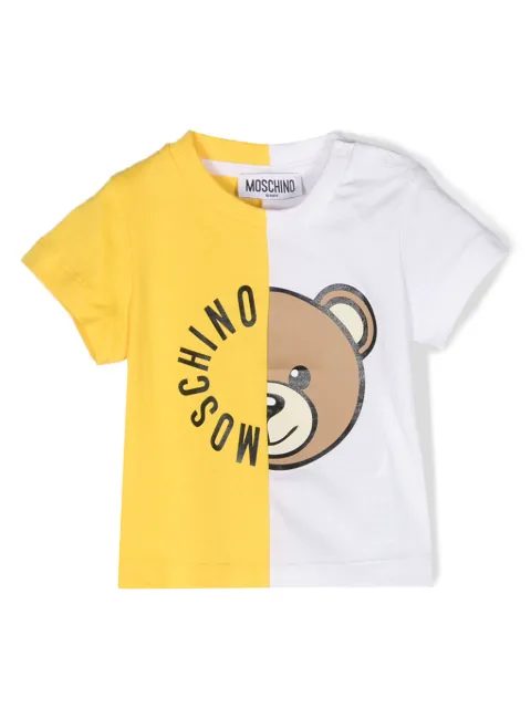 Moschino Kids colour-block cotton T-shirt
