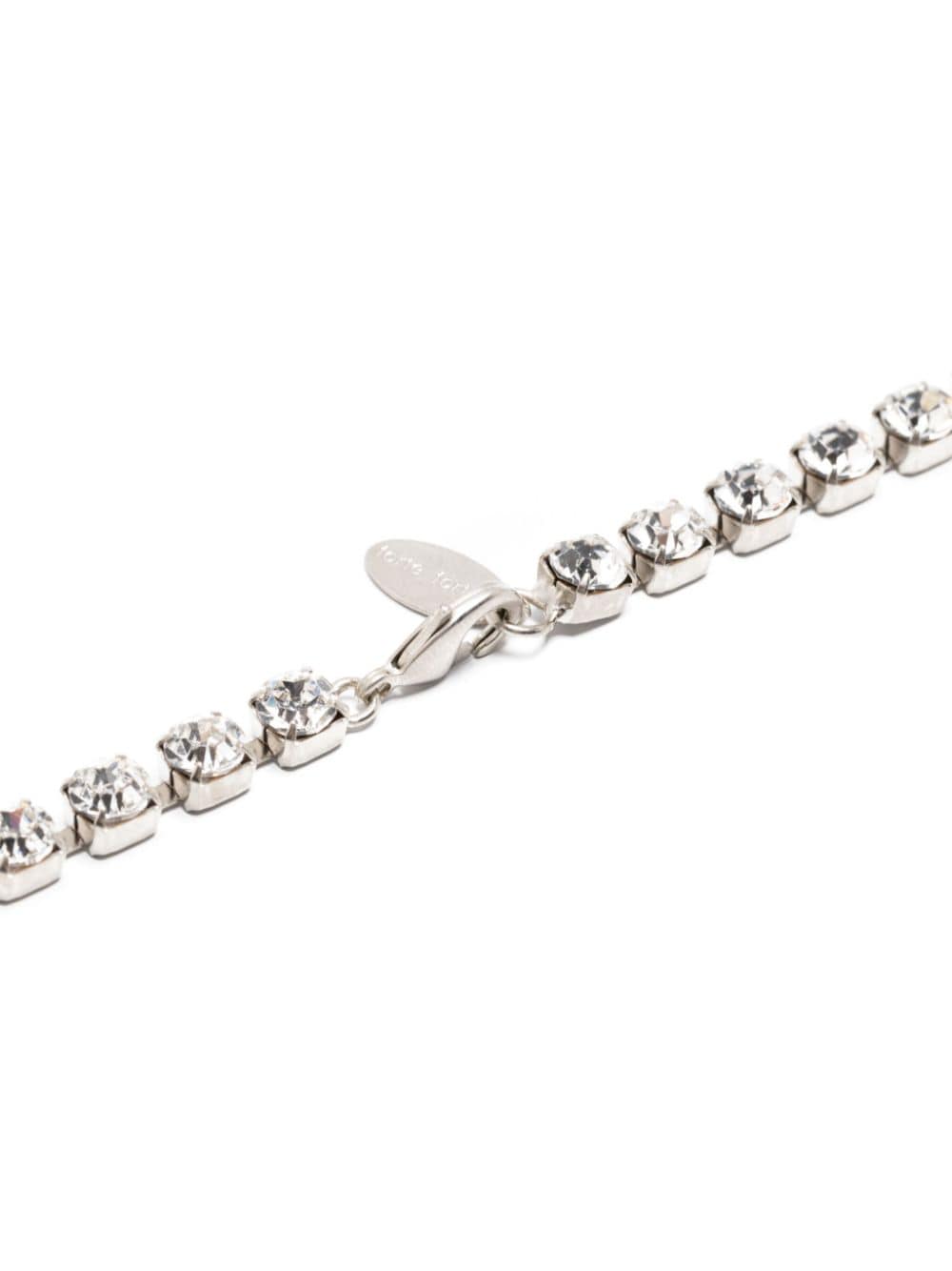 Shop Forte Forte Crystal-embellished Necklace In Silver