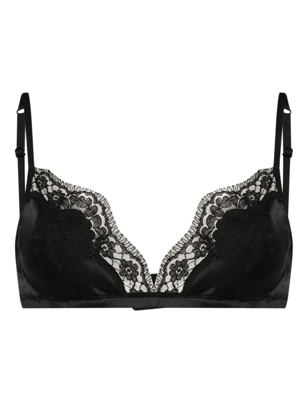 lace-panel bralette