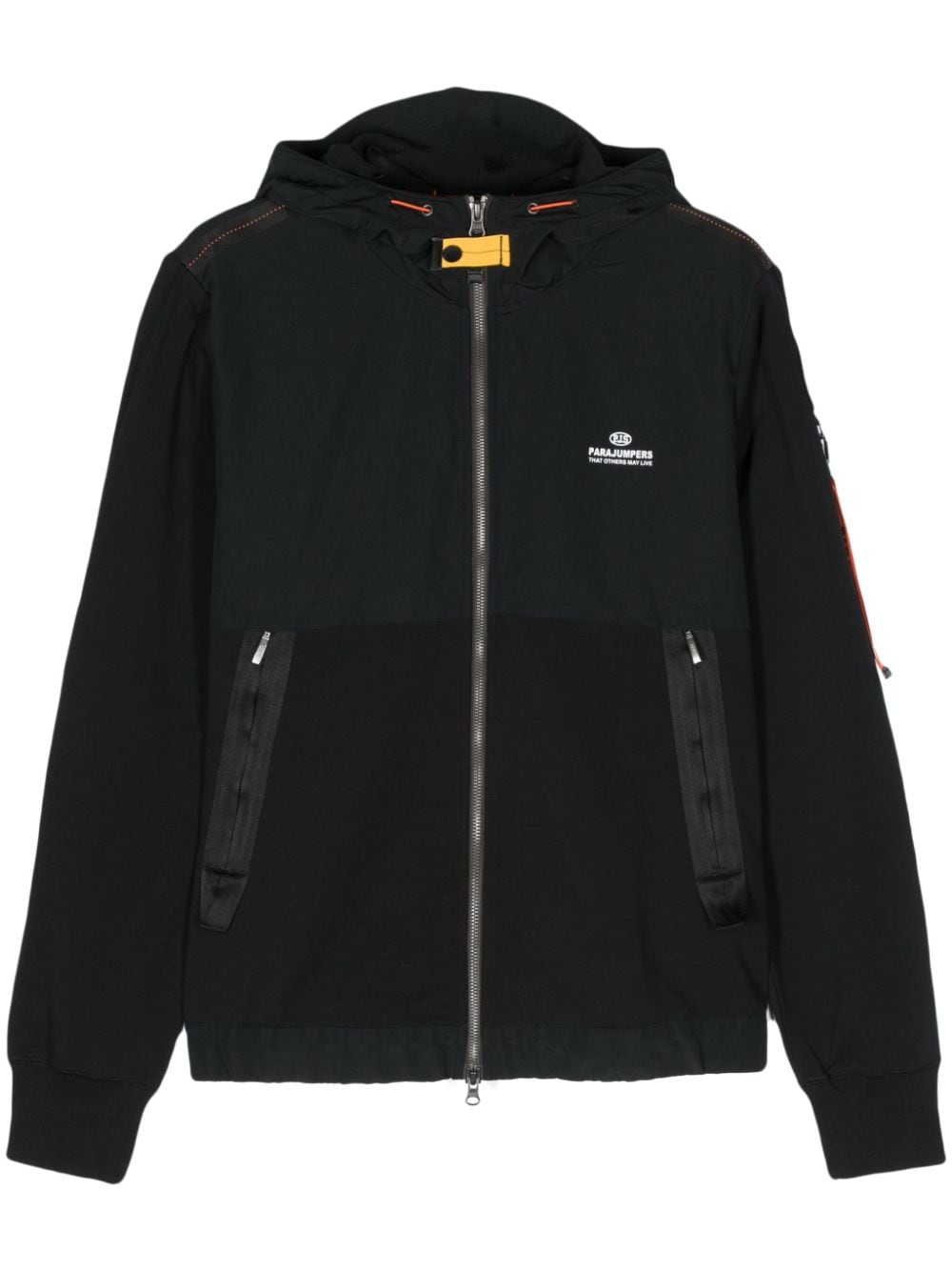 Trident cotton-blend zipped hoodie