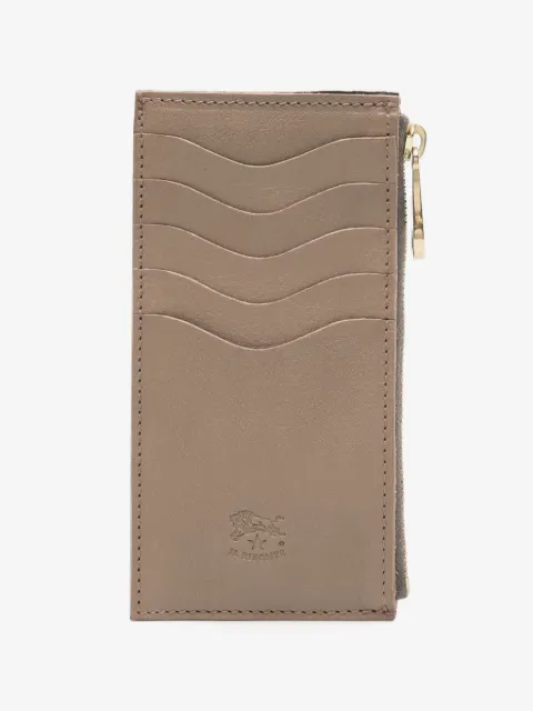 Il Bisonte vertical leather wallet