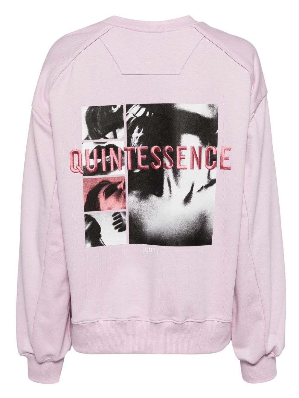 Shop Juunj Photograph-print Cotton Sweatshirt In Pink