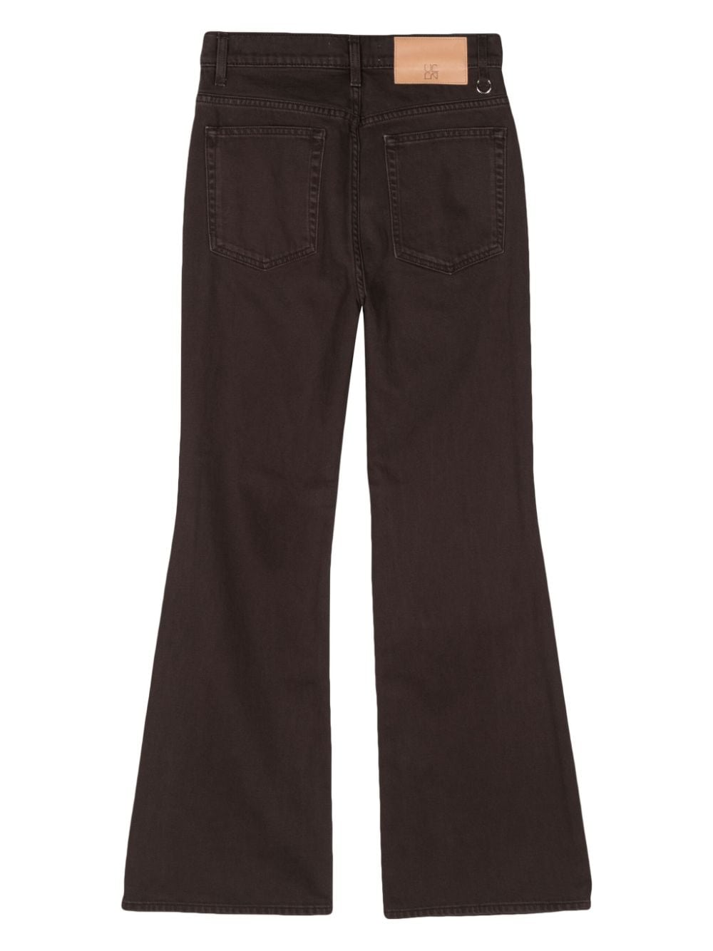 Shop Ulla Johnson The Lou Flared Jeans In Brown