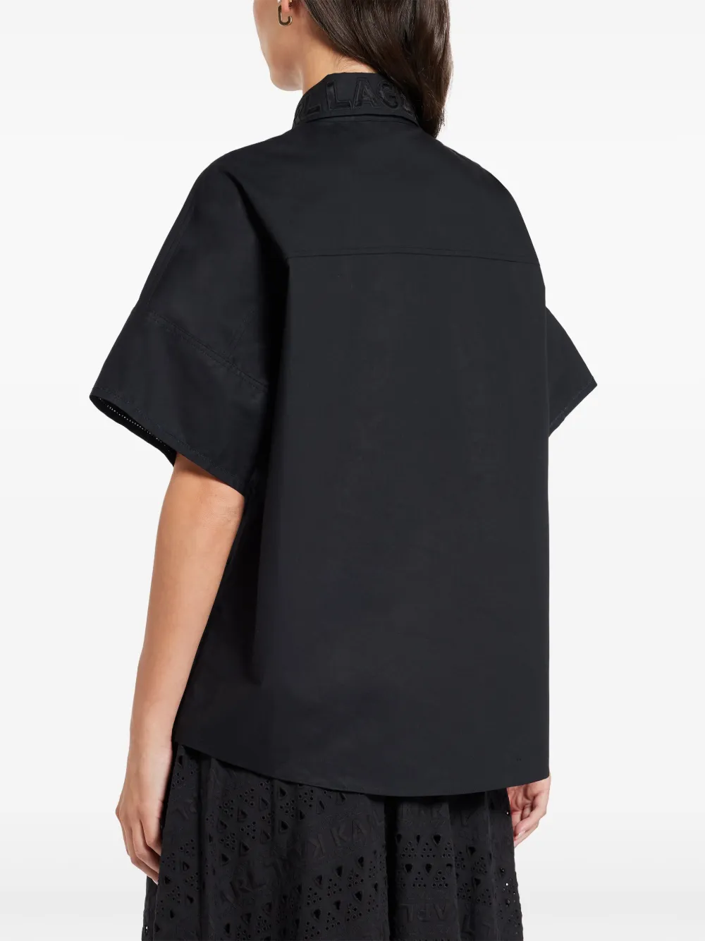 Karl Lagerfeld Katoenen blouse Blauw