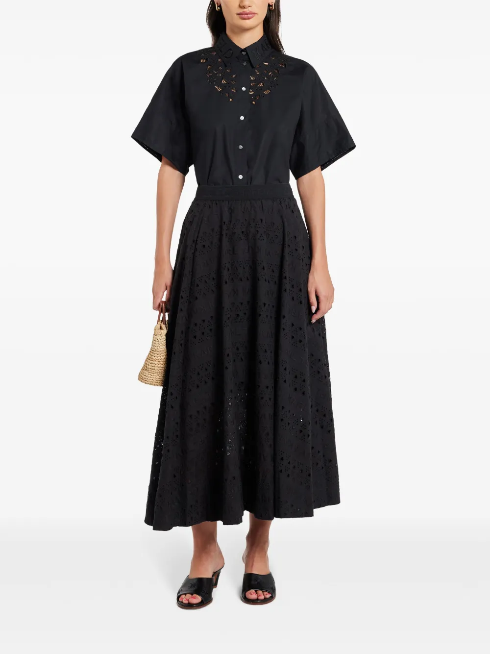 Karl Lagerfeld Katoenen blouse - Blauw