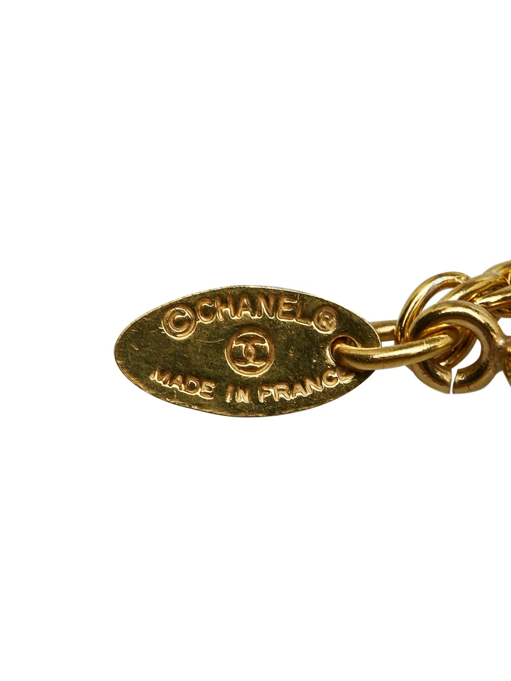 CHANEL Pre-Owned Halsketting met hanger - Goud