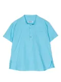 KINDRED Kaiser cotton-poplin Henley shirt - Blue