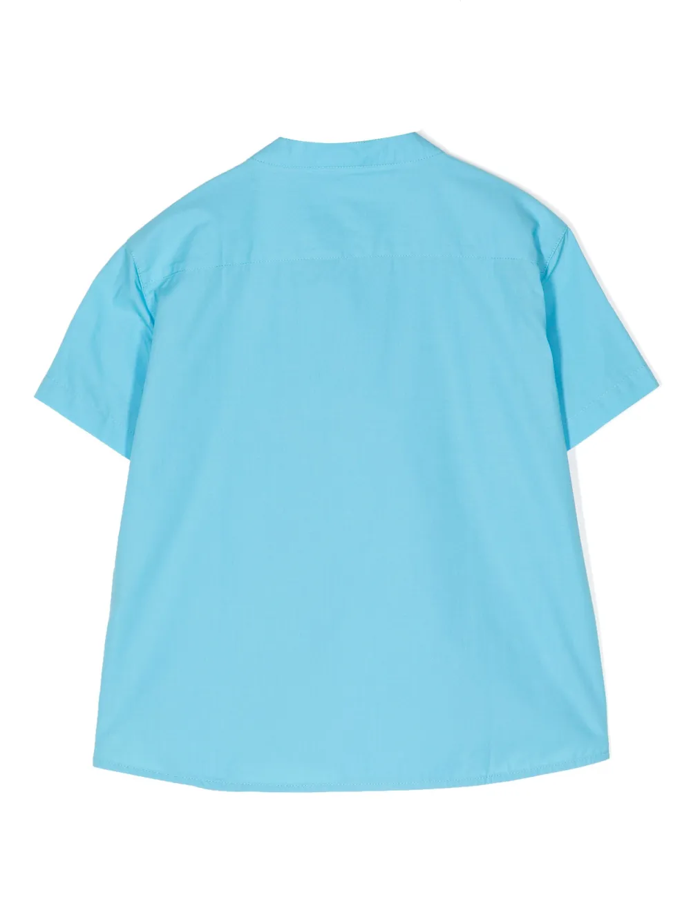 Shop Kindred Kaiser Cotton-poplin Henley Shirt In Blue