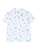 KINDRED Kelly Scribble Cloud-print camp shirt - White