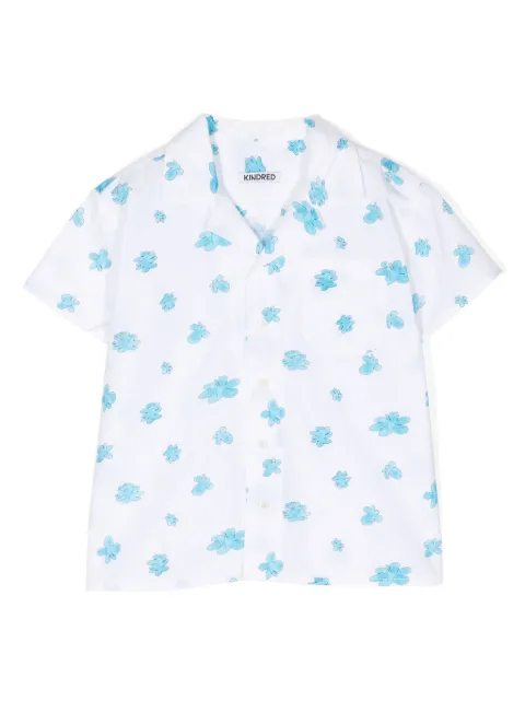 KINDRED Kelly Scribble Cloud-print camp shirt