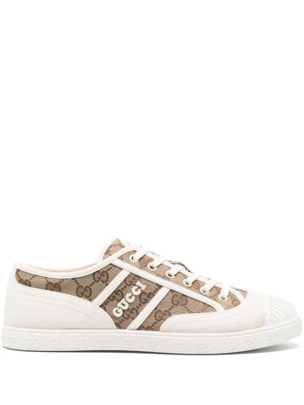 Gucci beige sneakers discount