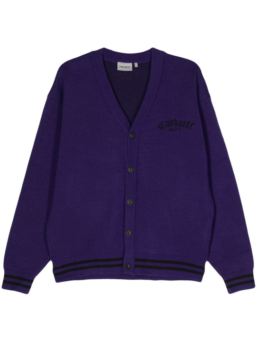 Shop Carhartt Onyx Knit Cardigan In Purple