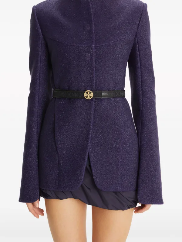 Tory Burch 1” T モノグラム Miller ベルト | ブラック