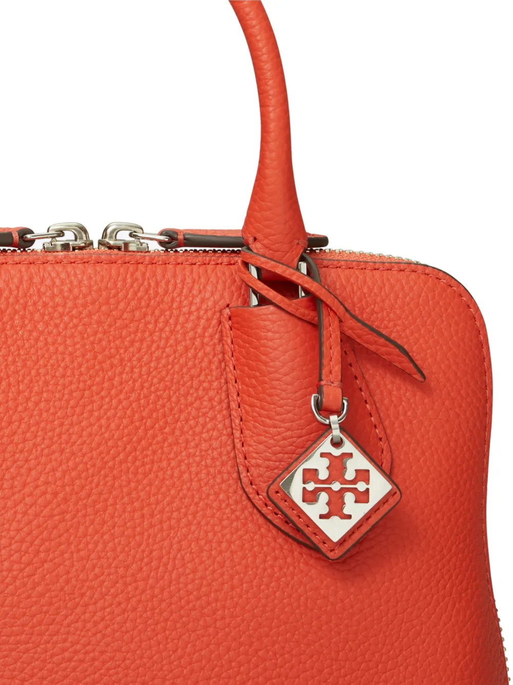 Tory Burch Swing leren boekentas Oranje