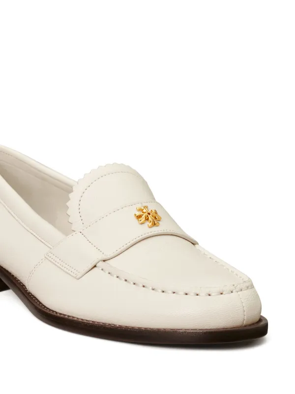 Tory burch white loafers top