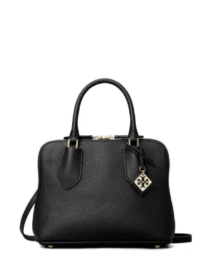 Tory burch discount black leather satchel