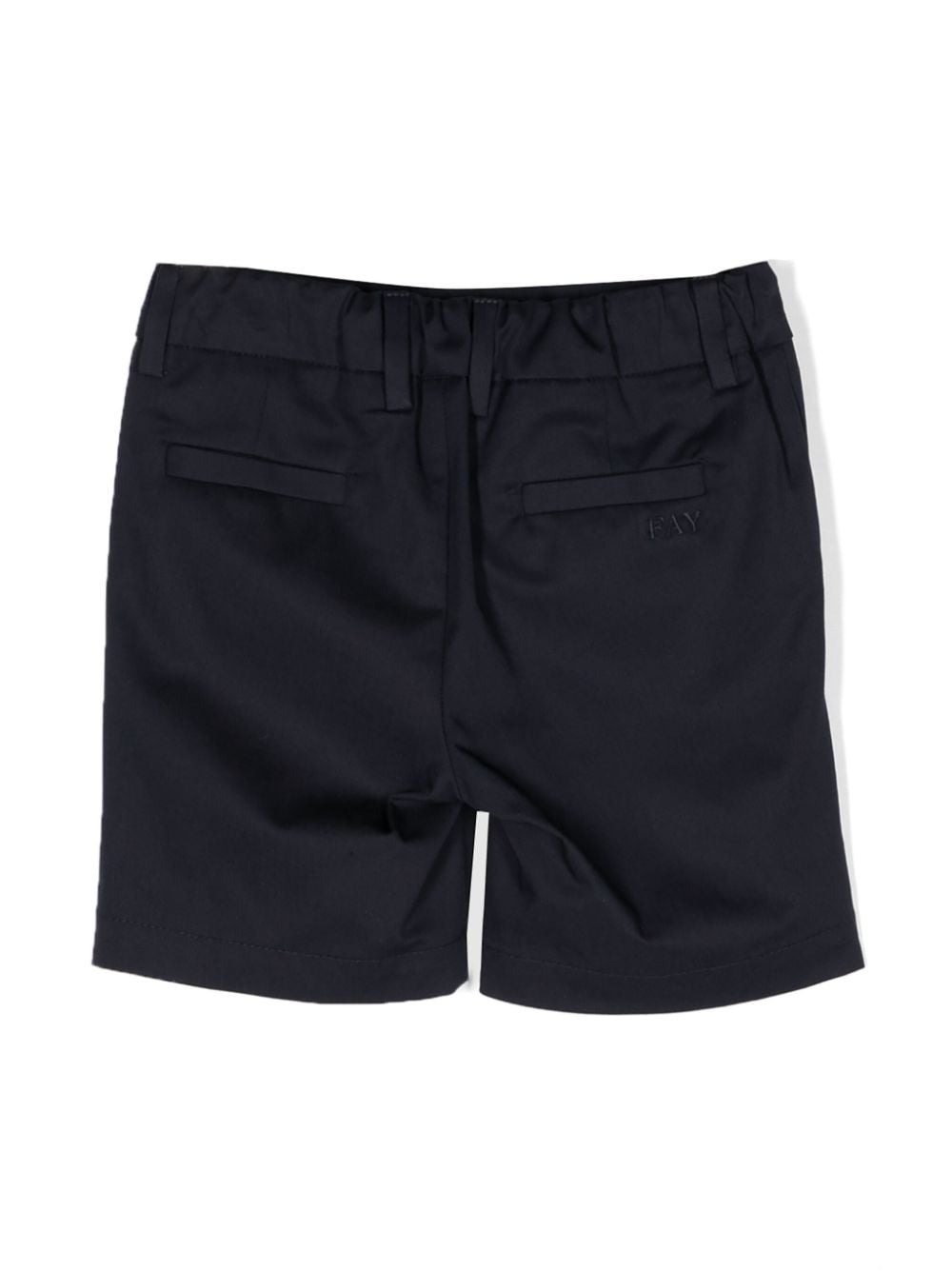 Shop Fay Mid-rise Straight-leg Shorts In Blue