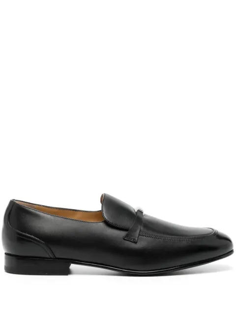 Bally logo-plaque leather loafers