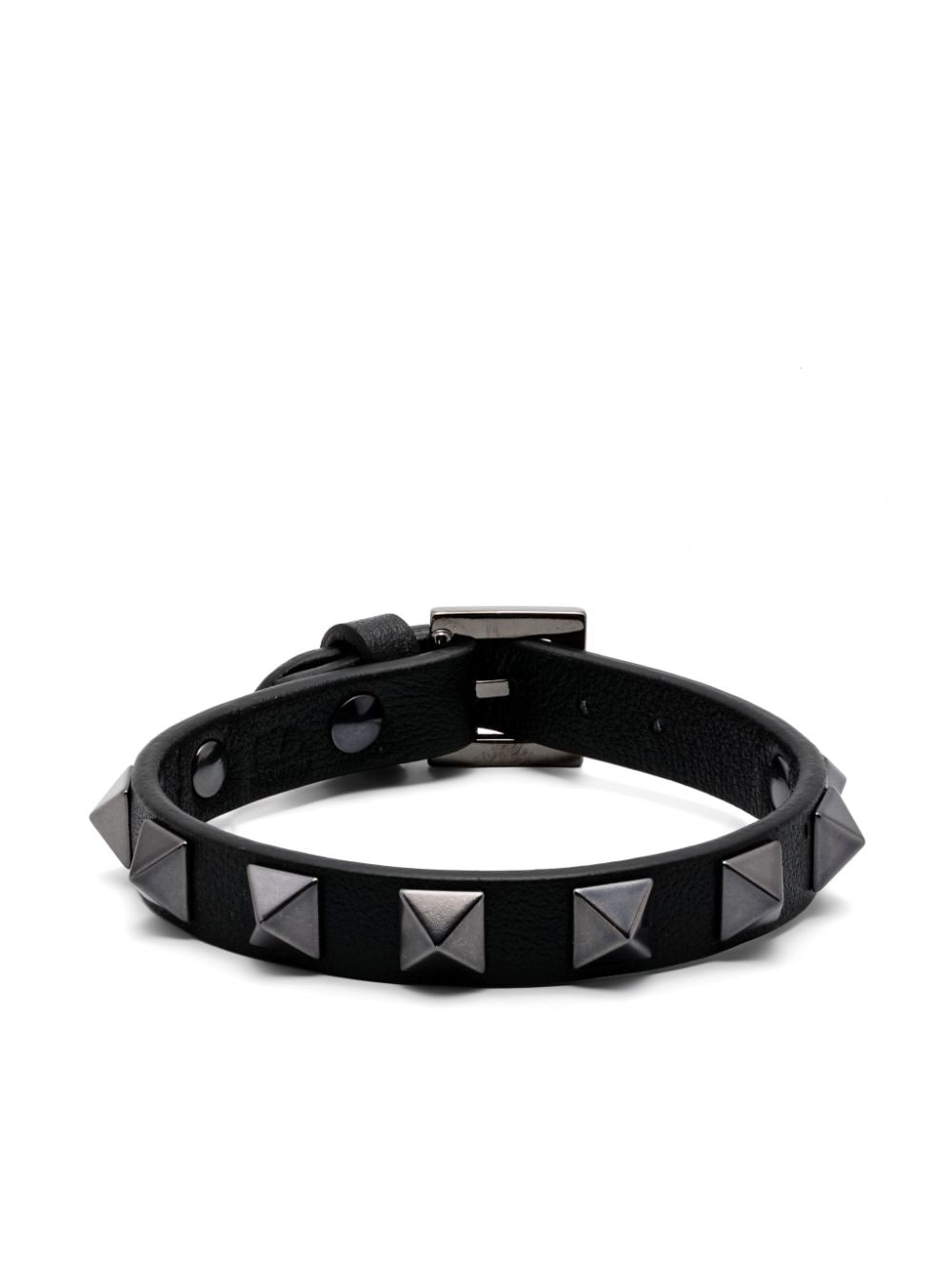 Rockstud-embellished leather bracelet