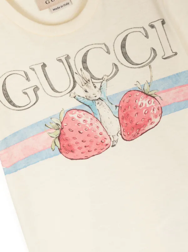 Gucci Kids x Peter Rabbit logo-print T-shirt - Farfetch