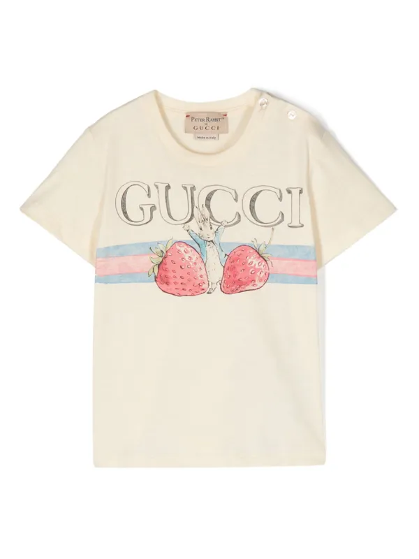 Gucci Kids x Peter Rabbit logo-print T-shirt - Farfetch