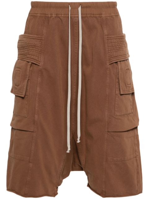 Rick Owens DRKSHDW jersey cargo shorts