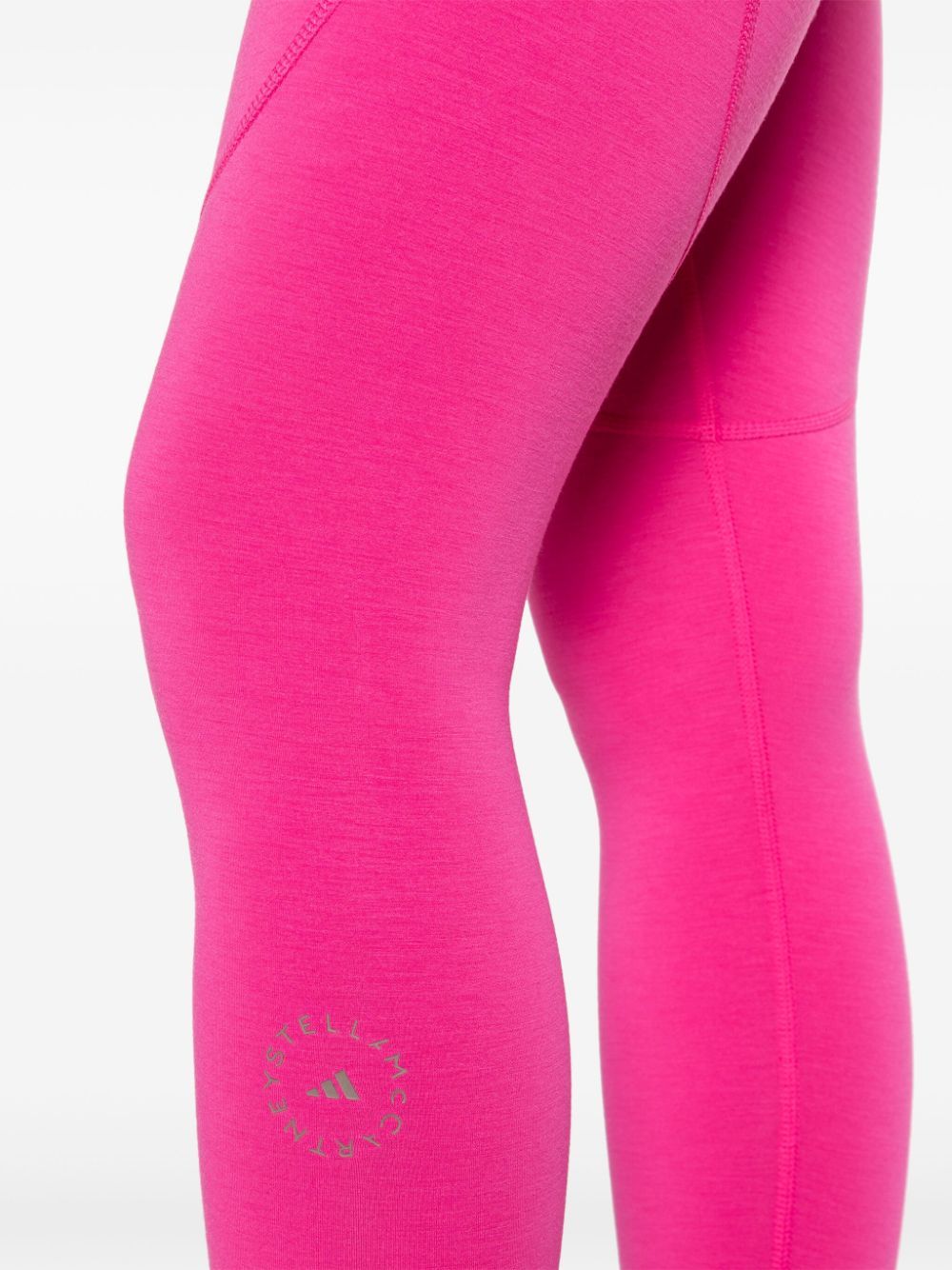 Shop Adidas By Stella Mccartney Logo-print Leggings In Pink