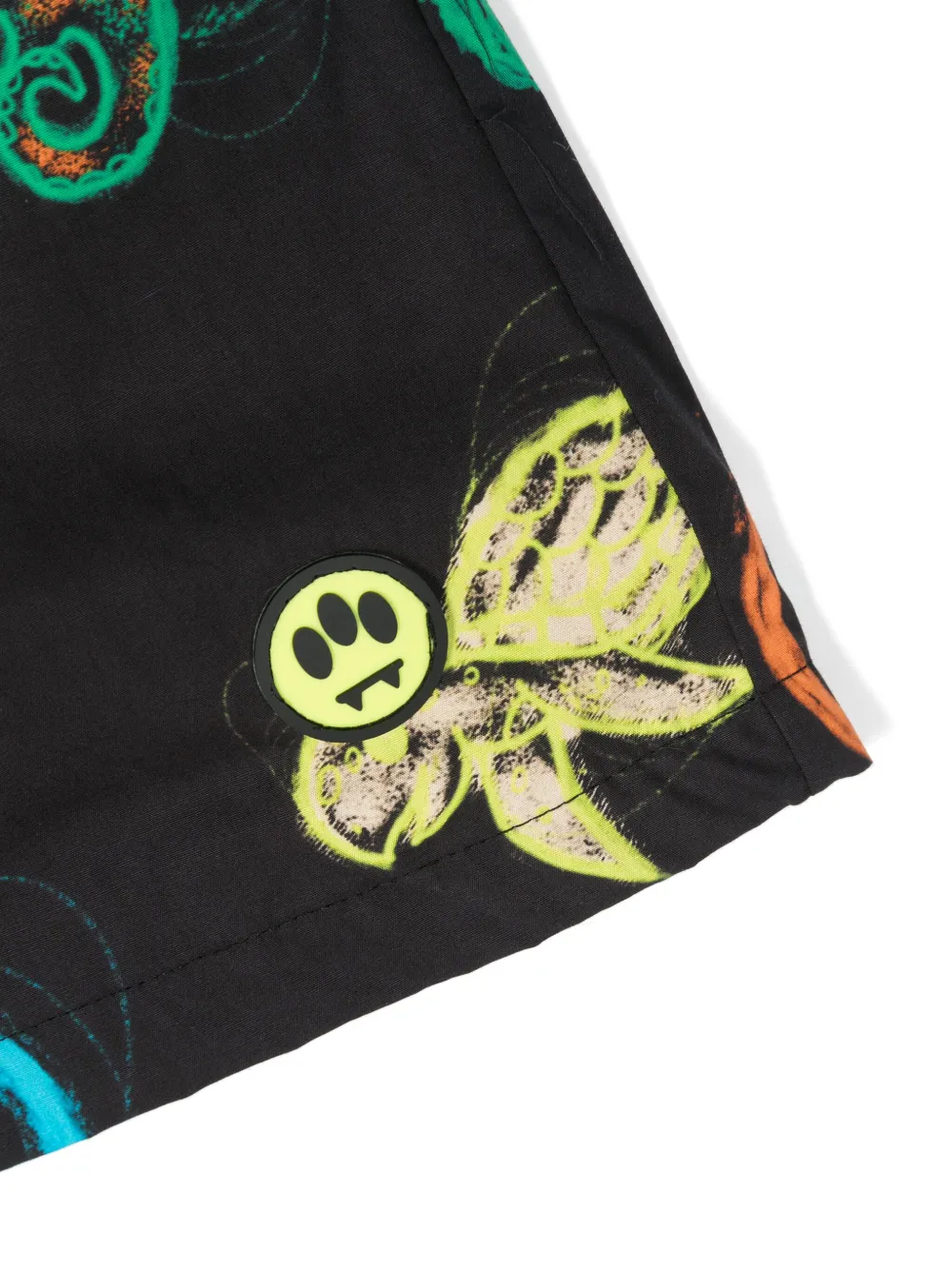 Barrow kids Shorts met palmboomprint Zwart