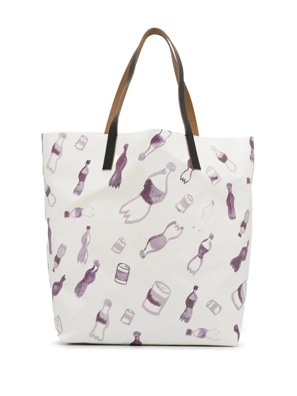 Marni Pre-Owned Shopper met grafische print - Wit