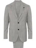 Lardini Prince-of-Wales-check wool suit - Black