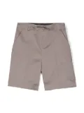 Paolo Pecora Kids drawstring-waist tailored shorts - Grey